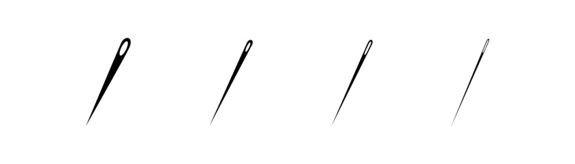 Needle icon set. Vector.