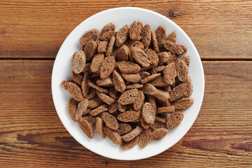 Rye bread croutons