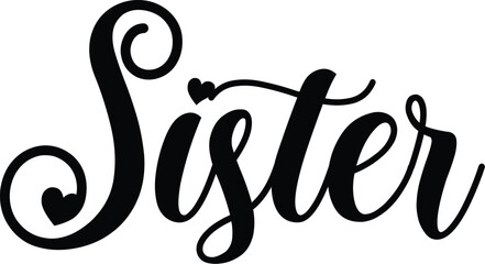 Sister SVG T-Shirt Design