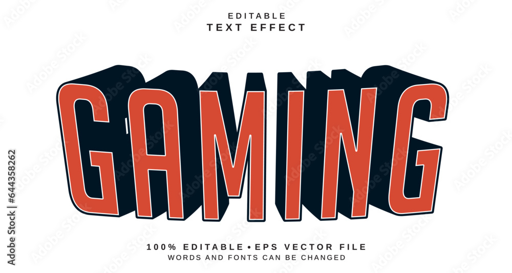 Fototapete editable text style effect - gaming text style theme.