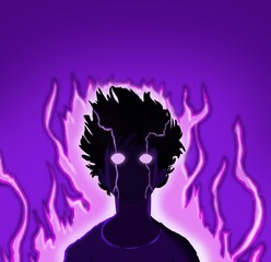 aesthetic Male avatar , anime character illustration , angry boy character illustration