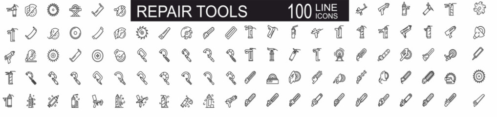Tools and Service icons set. Wrench, screwdriver and gear icon. Screwdriver and wrench glyph icon. Settings and repair, service sign, maintenance  - stock vector.