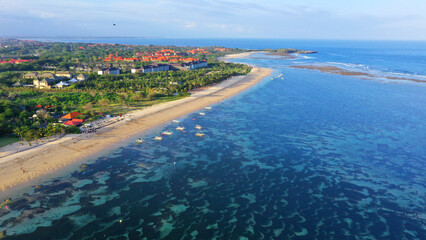 view from the beach, geger beach bali