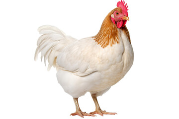 Fototapeta premium Chicken isolated on white background PNG object