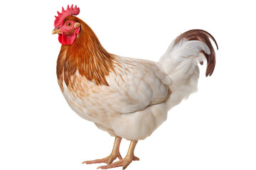 Fototapeta premium Chicken isolated on white background PNG object