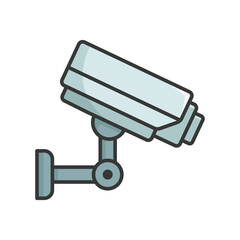 security camera icon vector design template in white background