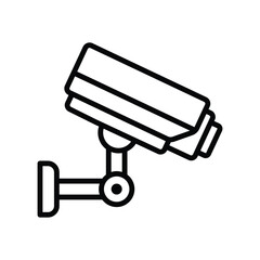 security camera icon vector design template in white background