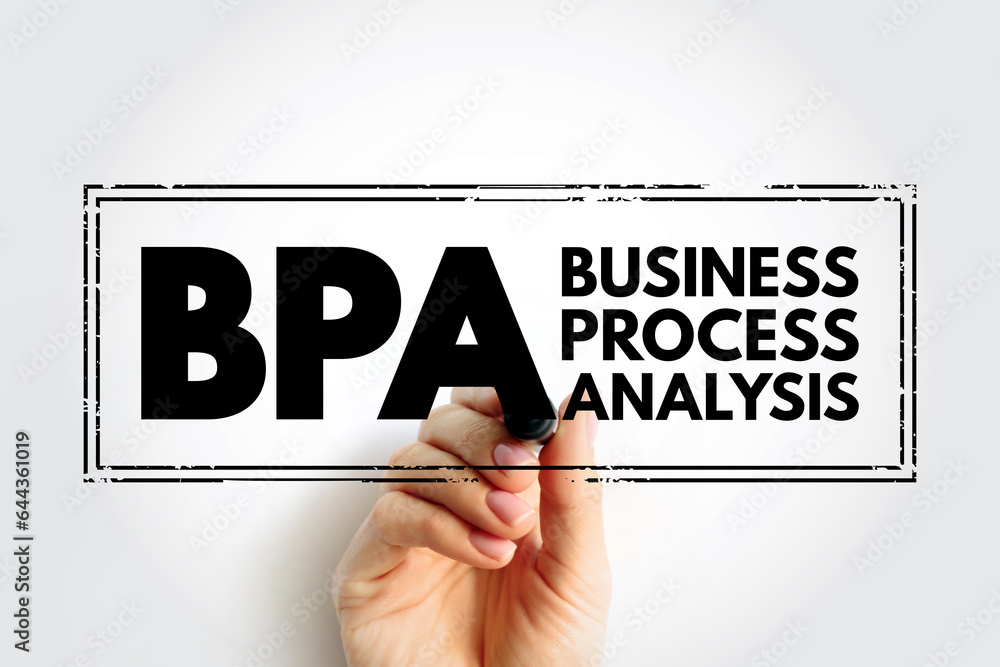 Poster bpa business process analysis - methodology to understand the health of different operations within 