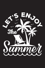 Naklejka premium Summer T-Shirt Design