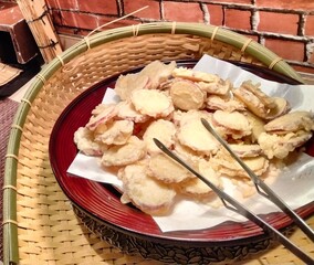 Potato tempura, Japanese cuisine