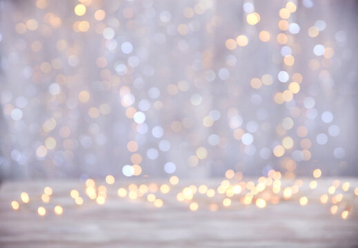 abstract christmas background with lights
