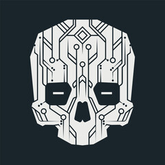 Artificial Intelligence in the shape of a skull