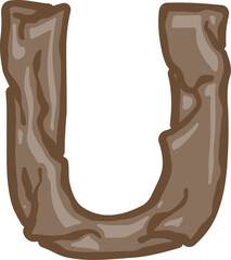 Soil Alphabet Letter U