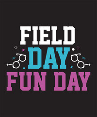 Fototapeta na wymiar Field Day Fun Day Vector Design