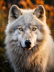 Arctic Wolf in its Natural Habitat, Wildlife Photography, Generative AI