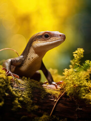 Obraz premium Skink in its Natural Habitat, Wildlife Photography, Generative AI
