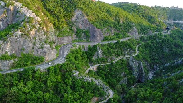 Rijeka, Croatia. Fortress Trsat. Valley