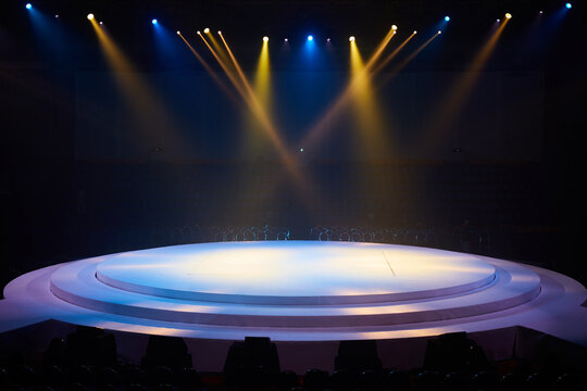 spotlight with empty stage