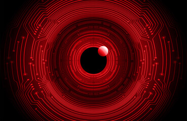 eye cyber circuit future technology concept background