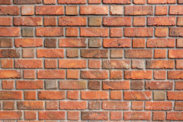 Rows columns red orange crimson gritty brick wall floor surface texture pattern background image