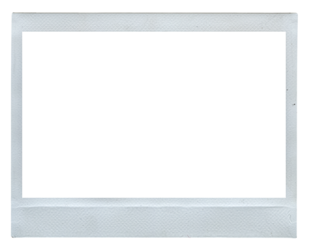 Instax Photo Polaroid Film Frame Overlays. Isolated PNG Textures.