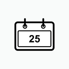 Calendar Icon. Schedule Symbol - Vector