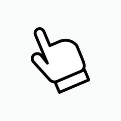 Click Icon. Cursor, Pointer Symbol - Vector. 