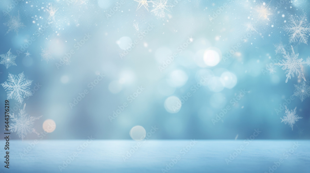 Poster this scene presents a minimalistic abstract background with a stunning view of snowflakes gently fal