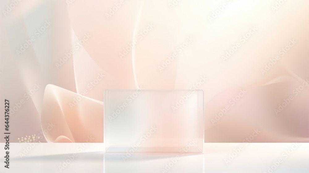 Aufkleber an elegant and contemporary background with minimalistic abstract elements, featuring diffused natur