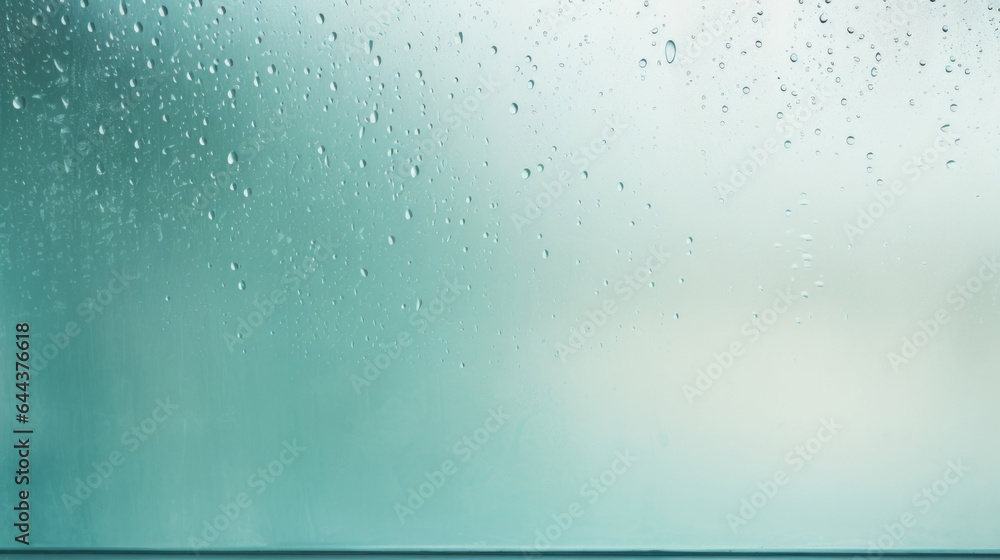 Aufkleber this minimalistic abstract background portrays a rainy day through a window. the soft gray light fil
