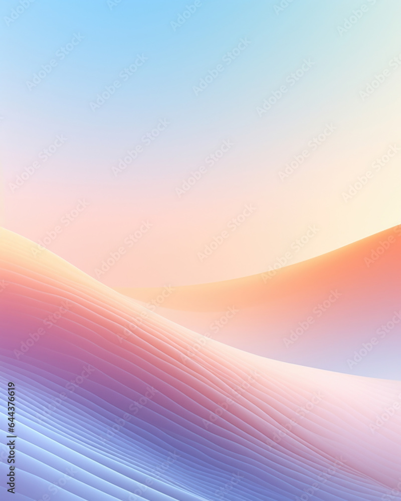 Poster a dreamy background featuring a hazy gradient of pastel colors, evoking a whimsical sunrise, with so
