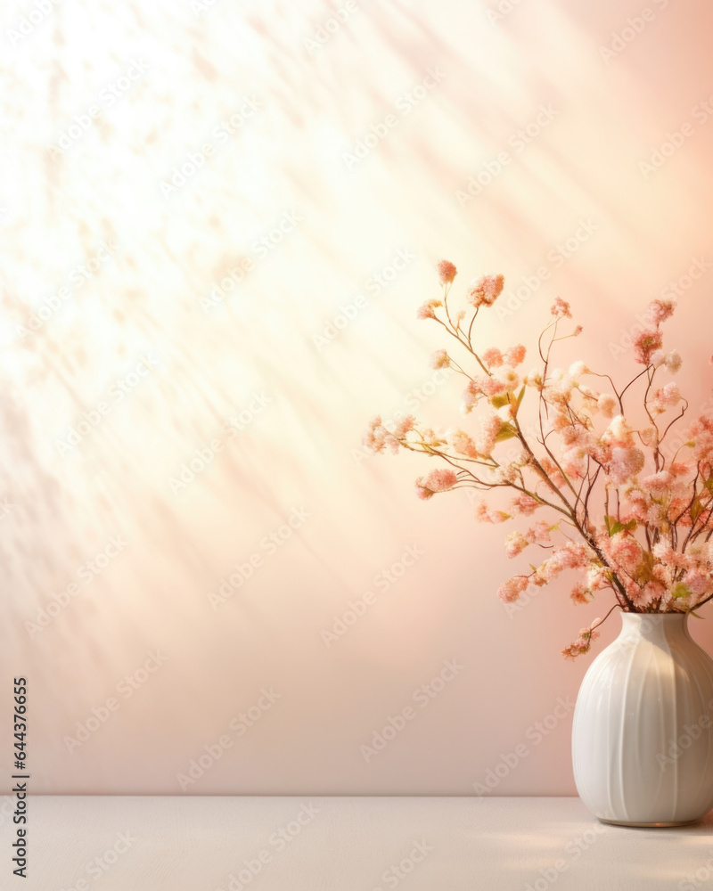 Poster a minimalistic abstract backdrop featuring soft, muted colors and a dreamy atmosphere. the gentle li