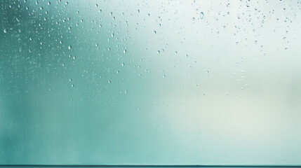  This minimalistic abstract background portrays a rainy day through a window. The soft gray light filters through raindrops on the glass window, casting intricate shadows