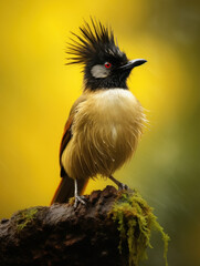 Bulbul in its Natural Habitat, Wildlife Photography, Generative AI