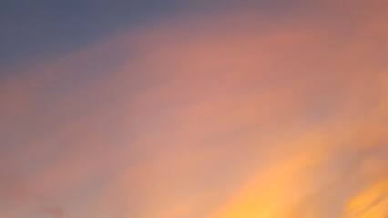 Nature Background. Sky and sunshine in the evening after rain in the rainy season