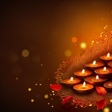Diwali Card Banners Copy Space Wishing ideas Diwali Celebration greetings Diwali Images