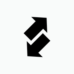 Exchange Icon.  Transfer, Switching Symbol - Vector.      