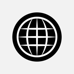 Globe Icon. Earth, World Symbol for Design, Presentation, Website or Apps Elements – Vector.