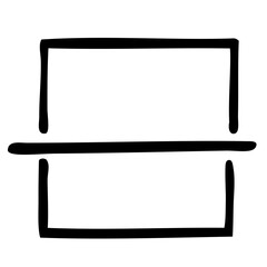 simple vector hand draw doodle, barcode scanner, isolated on white