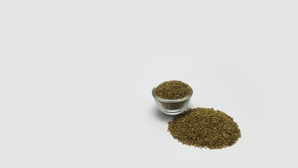 Close up of Ajwain or carom seeds