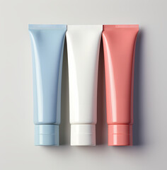 Tubes Mockup packaging presentation, Generative AI