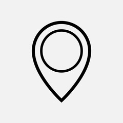 Pin Location Icon. Map Pointer Vector, Sign and Symbol for Design, Presentation, Website or Apps Elements.      