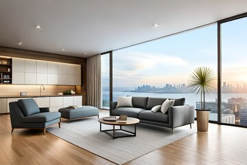 "Elegant Living Room Interior Design: Harmonious Blend of Style and Comfort"




