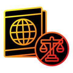 Illegal Passport Icon