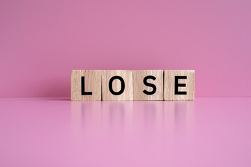 Wooden blocks form the text 