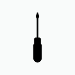 Screwdriver Icon. Tool Symbol - Vector.