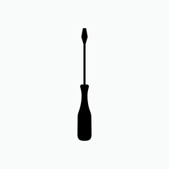 Screwdriver Icon. Tool Symbol - Vector.