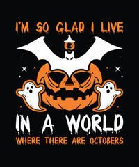 Halloween shirt design template vector