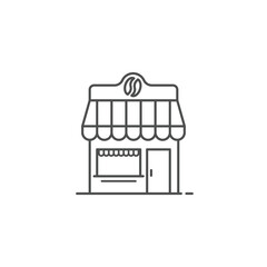 Cafe, coffee, building icon.