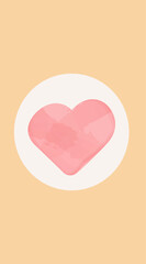 heart shaped cutter waterclour effect